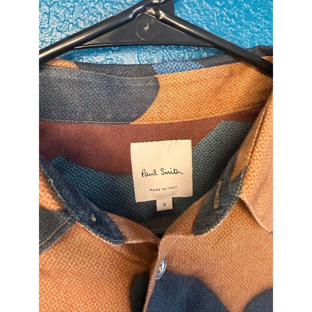 Paul Smith Men's Shirt | Size S | Abstract | 100% Cotton | Designer | Luxury - Picture 4 of 13